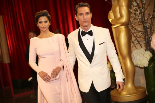 На червения килим на наградите "Оскар" 2014