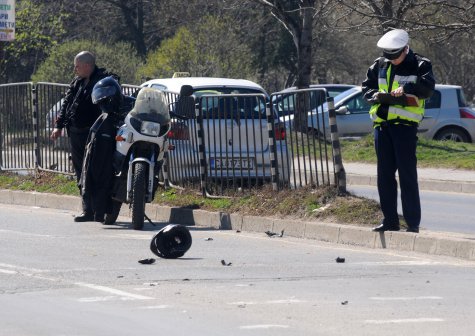 Катастрофа с моторизиран полицай