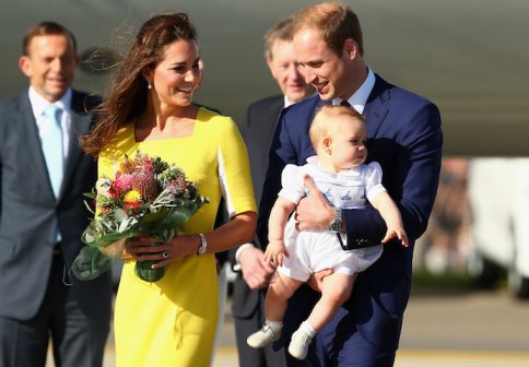 Принц Уилям, Кейт и принц Джордж пристигнаха в Австралия