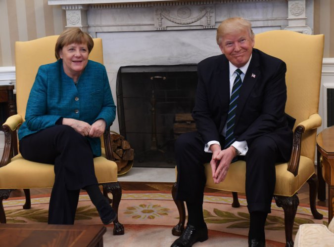 Ангела Меркел пристигна в САЩ, среща се с Доналд Тръмп