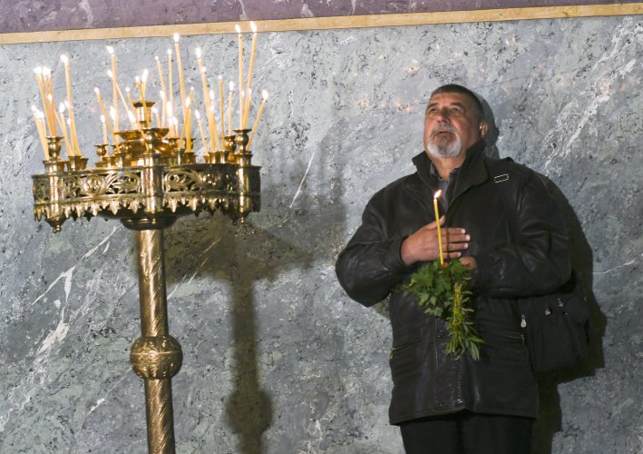 Патриарх Неофит оглави Светата Литургия по случай Цветница