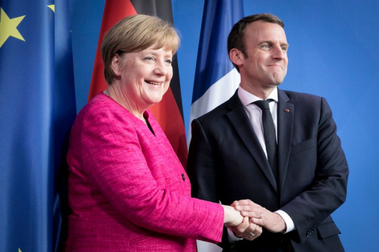 Ангела Меркел и Еманюел Макрон се срещнаха в Берлин