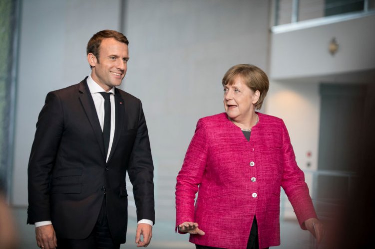 Ангела Меркел и Еманюел Макрон се срещнаха в Берлин