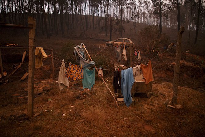 Броят на жертвите на горските пожари в Португалия достигна 62