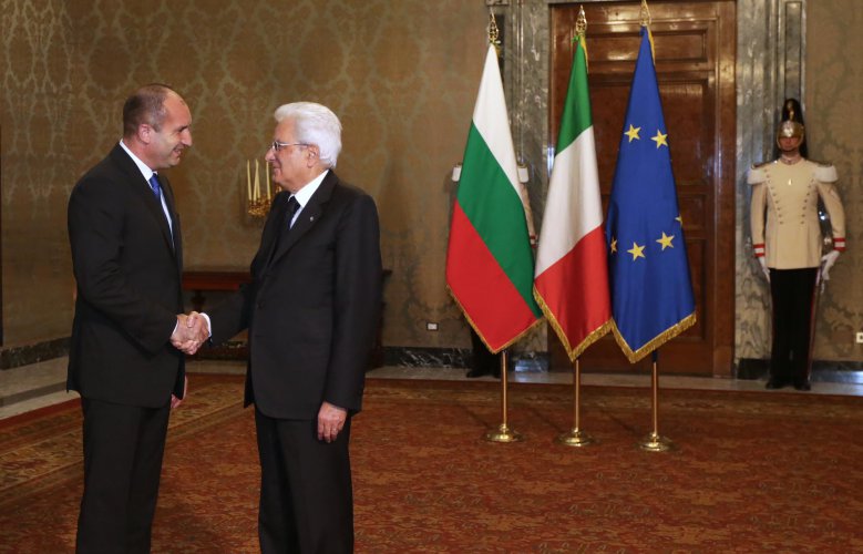 Румен Радев се срещна с италианския президент в Рим
