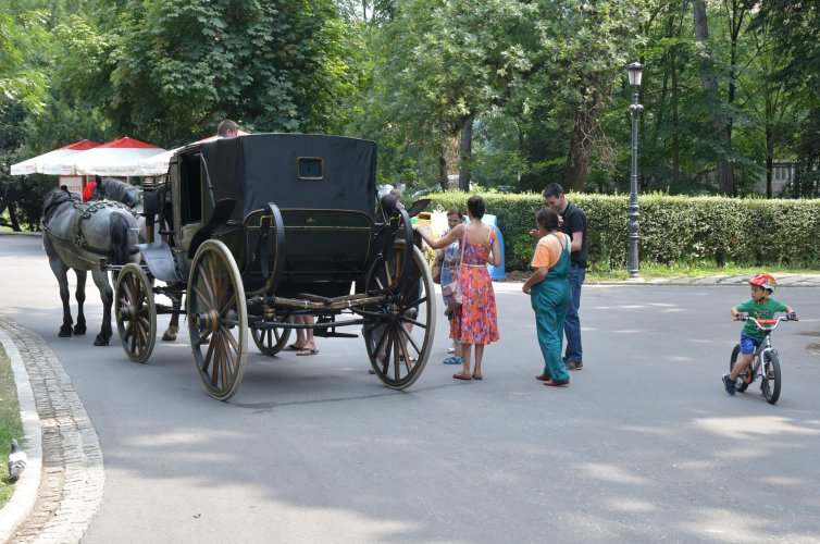 Стогодишен файтон возеше столичани в Борисовата градина