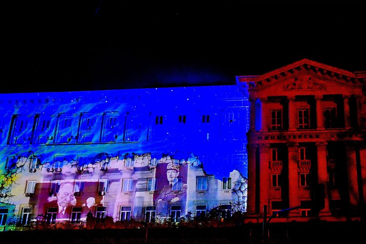 3D мапинг шоу прожектираха върху сградата на Министерски съвет за Деня на Европа