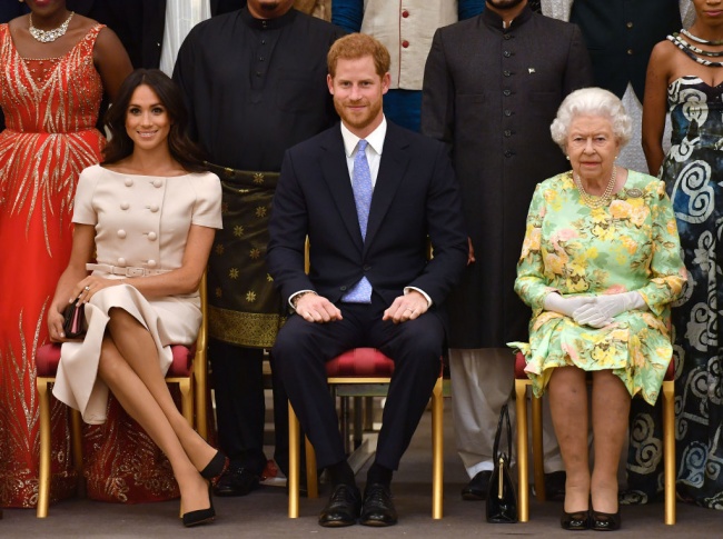 Принц Хари и херцогиня Меган на прием в Бъкингамския дворец 
