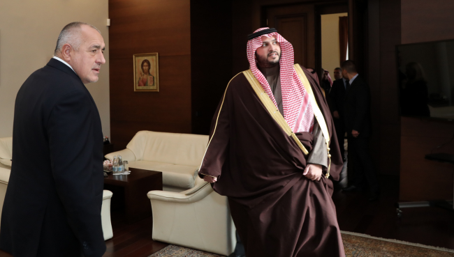 Бойко Борисов се срещна със саудитски принц 