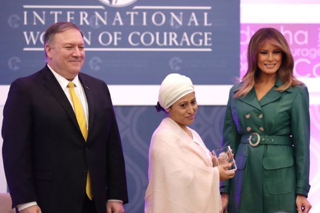 Мелания Тръмп връчи награда за смелост на жени от 10 страни