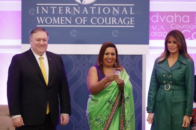 Мелания Тръмп връчи награда за смелост на жени от 10 страни