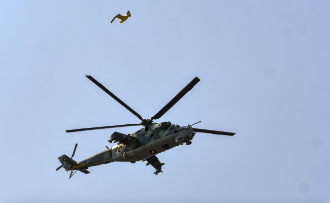 Самолети и вертолети изпълняваха тренировъчни полети над София