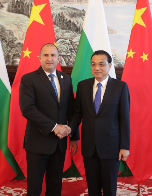 Румен Радев се срещна с министър-председателя на Китайската народна република Ли Къцян