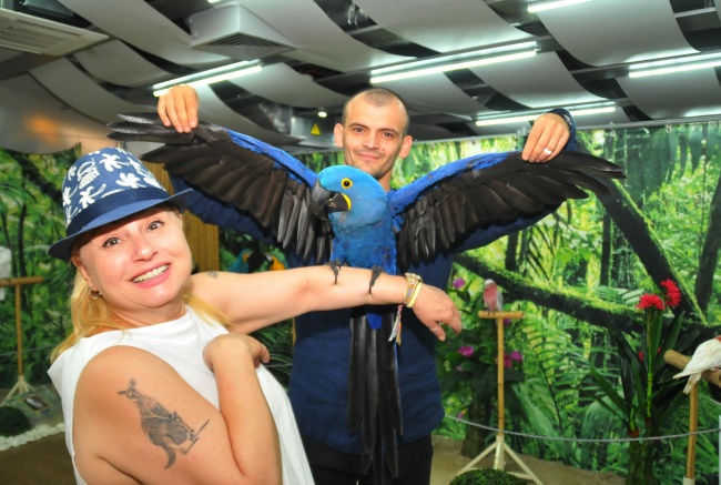 Тони Димитрова се радва на папагали от три континента