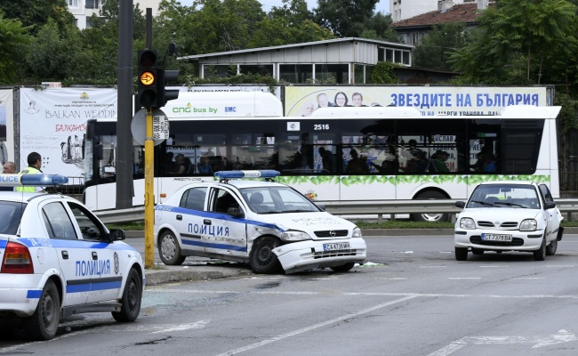  Катастрофа с патрулка в София