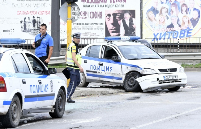  Катастрофа с патрулка в София