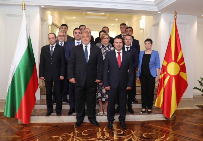 Премиерът Борисов пристигна на официално посещение в Скопие