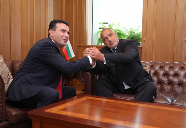 Премиерът Борисов пристигна на официално посещение в Скопие