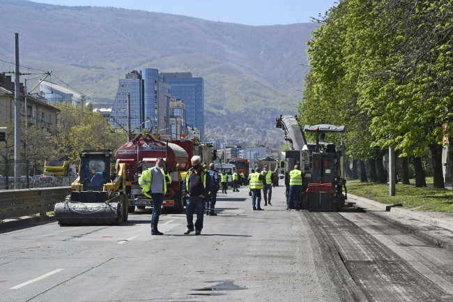 Започна ремонтът на столичния булевард ''България''
