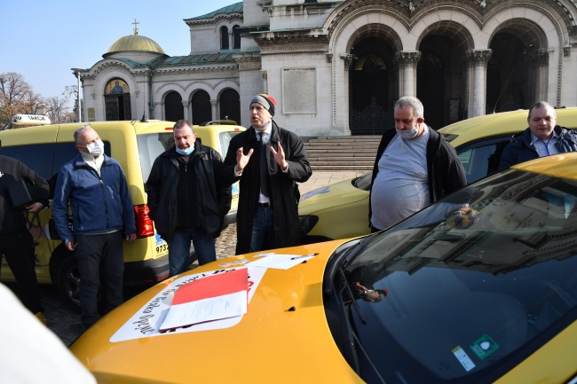  Протест на таксиметрови шофьори в София