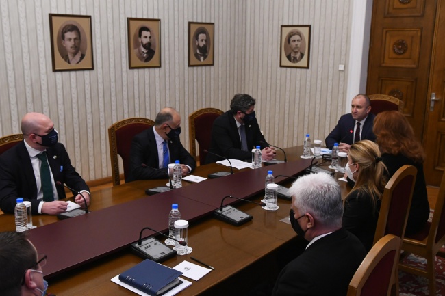Румен Радев се срещна с представители на Демократична България