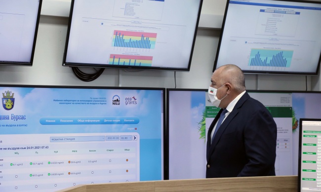 Борисов посети Националния координационен център в МОСВ