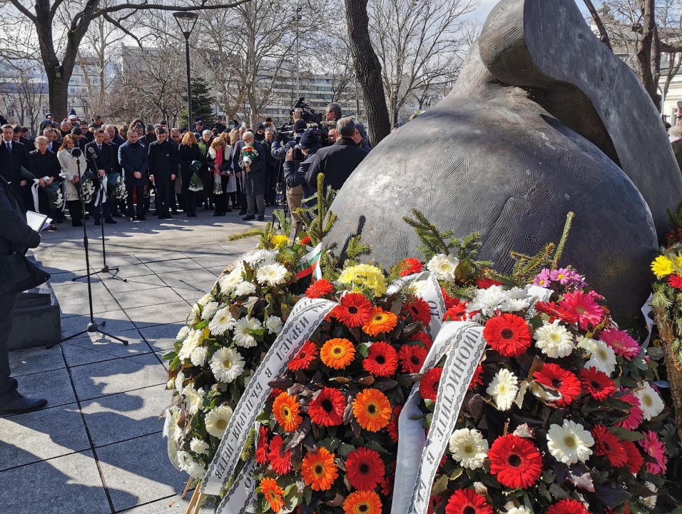 Възпоменателна церемония по повод Деня на спасяването на българските евреи се състоя в София