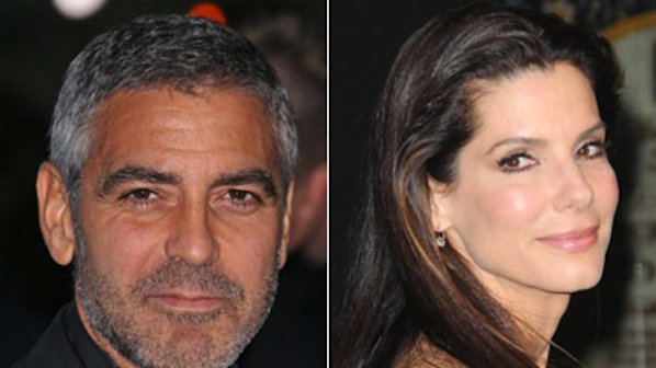 Сандра Бълок утешава Джордж Клуни