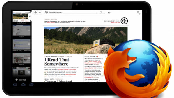 Mozilla пуска Firefox за Android-таблети
