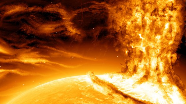 Силно слънчево изригване може да пробие плазмената защита на Земята