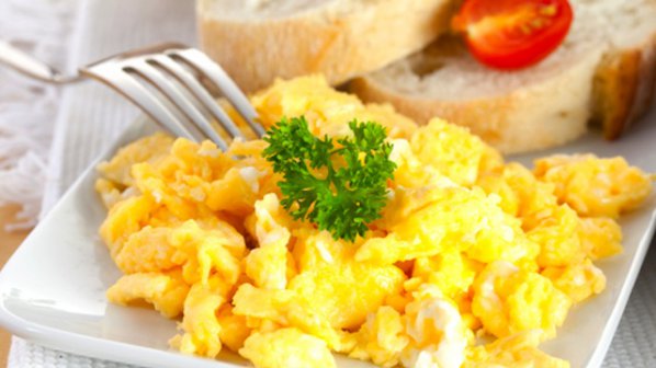 Бърканите яйца действат най - ободрително сутрин