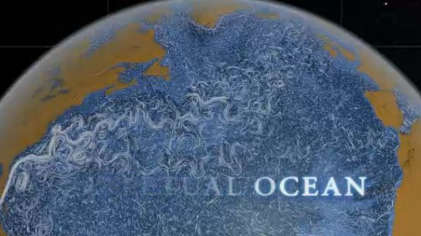 Уникално видео показва теченията на световния океан