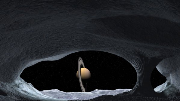На ледения спътник на Сатурн са открити огромни свлачища