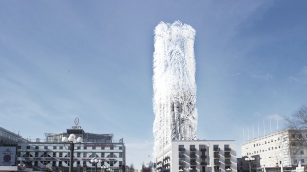 Сламен небостъргач генерира енергия от вятъра