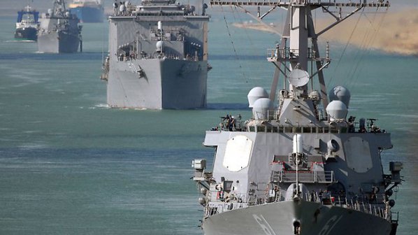 Шести американски военен кораб вече се намира в източното Средиземноморие