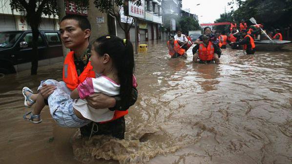 Седем жертви на наводнение в Китай