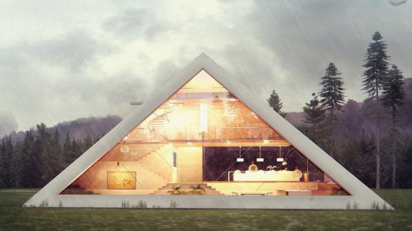 Kъща-пирамида е върхът на модерния дизайн (снимки)