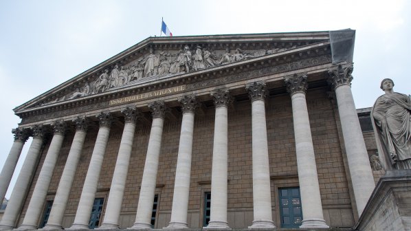 Мъж изсипа камион фъшкии върху френския парламент (снимки)