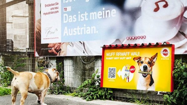 Миризливи реклами мамят кучета с лакомства