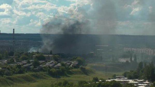 В района на летището в Краматорск е имало експлозии