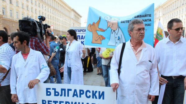 Ветеринари на протест пред Министерски съвет