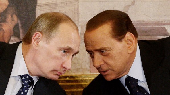 Путин и Берлускони със среднощна среща