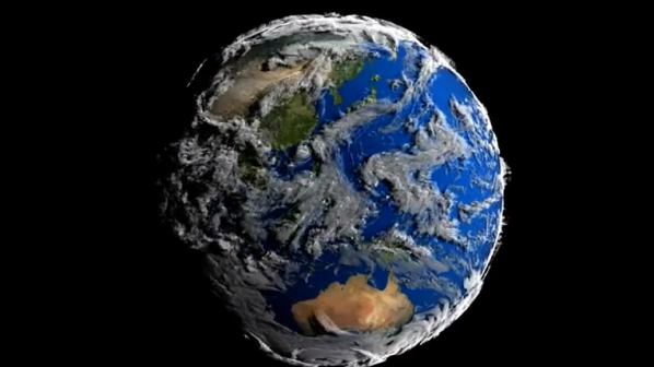 В анимация на НАСА Земята напомня живо същество