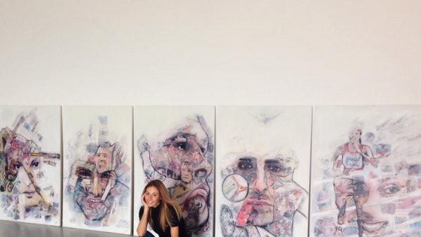 Образите на петима български спортисти оживяват в картините на Искра Георгиева