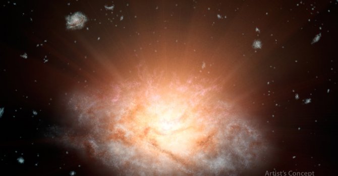 Учени откриха най-ярката галактика във Вселената
