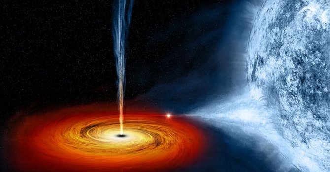 Чудовищна черна дупка се събуди след 26 години