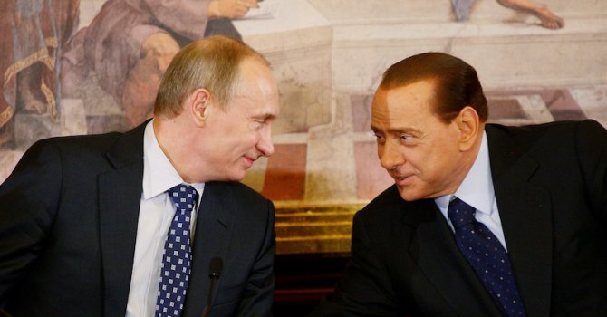 Путин и Берлускони са прекарали почивните си дни в Сибир