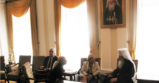 Патриарх Неофит се срещна с американския посланик (снимки)