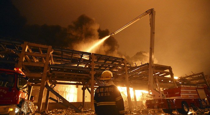 Експлозия в химически завод в Източен Китай, има жертви