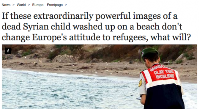 Снимка на мъртво момченце, изхвърлено от морето, шокира Европа (снимка)